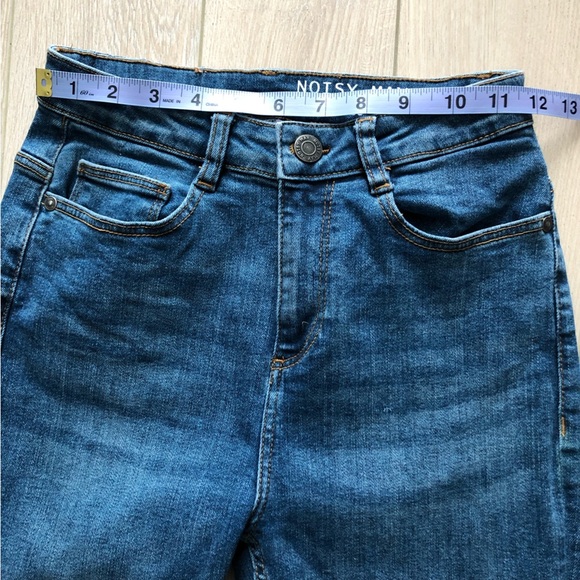 Noisy May High Rise Cropped Flare Jeans - Picture 2 of 14